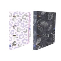 Oxford Europeanbinder Dreamtech Carpeta de Anillas - Formato A4+ - Cierre con Goma - Incluye Recambio de Hojas con Cuadricula 5x5mm - Lomo de 45mm - Colores Surtidos