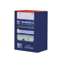 Oxford Expositor con 10 Packs de 30 FlashCards 2.0 - Formato A5 - Cuadricula 5x5mm - Cartulina de 250g - Digitalizacion de Textos con App - Color Rojo