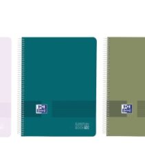 Oxford Live and Go Cuaderno de Espiral - Formato A4+ - 200 Hojas - Cuadricula 5x5mm - Tapa de Plastico - Anti Traspaso de Tinta - Digitalizacion de Textos con App - Colores Surtidos