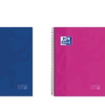 Oxford Cuaderno de Espiral - Formato A4+ - 200 Hojas - Rayado Horizontal 1 Linea - Tapa Extradura - Anti Traspaso de Tinta - Digitalizacion de Textos con App - Colores Surtidos