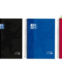 Oxford Cuaderno de Espiral - Formato A4+ - 150 Hojas - Cuadricula 5x5mm - Tapa Extradura - Anti Traspaso de Tinta - Digitalizacion de Textos con App - Colores Surtidos