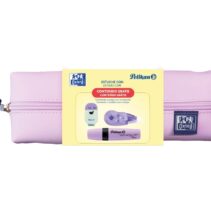Oxford Kangoo Live and Go Estuche Rectangular Mediano - Incluye Material Escolar en Colores a Juego - Goma de Borrar - Cinta Correctora - Marcador - 22x3.5x7cm - Colores Surtidos