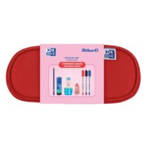 Oxford Kangoo Kids Estuche Cofre - Goma Elastica para Cuadernos - Incluye Material Escolar - Colores Surtidos
