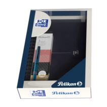 Oxford Pack Escolar con Cuaderno de Espiral Identity B5 - Boligrafo de Metal Jazz Noble - Tapa Extradura - Punteado - Digitalizacion de Notas con App - Colores Surtidos