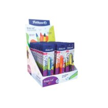 Pelikan Erase2.0 Expositor con 96 Boligrafos Borrables - 60 Blisters de Boligrafos - 36 Blisters con 2 Recambios - Colores Surtidos