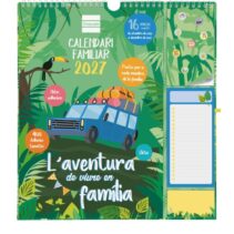 Finocam Sep Calendario de Pared en Catalan - 16 Meses - Mes Vista - Formato Plus - 215x325mm - Espiral Doble Metalica - Papel de 140g/m2 - Espacio para Notas - Anilla Portaboligrafo - Multicolor