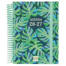 Finocam Diva Agenda Escolar 26/27 en Catalan - 1 Dia por Pagina - Formato 8º - 120x164mm - Tapas de Carton Forrado - Papel de 80g/m2 - Espiral - Esquinas Microperforadas - Multicolor