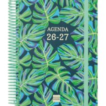Finocam Diva Agenda Escolar 26/27 en Catalan - 1 Dia por Pagina - Formato 4º - 155x212mm - Tapas de Carton Forrado - Papel de 80g/m2 - Espiral - Esquinas Microperforadas - Multicolor