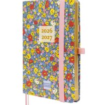 Finocam Minimal Agenda de Tapa Dura Internacional - 18 Meses - Semana Vista Horizontal - Formato M3 - 100x150mm - Papel Crema de 80g/m2 - Bolsillo Interior - Cierre con Goma - Multicolor