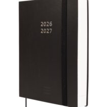 Finocam Mara Agenda de Tapa Flexible Internacional - 18 Meses - 1 Dia por Pagina - Formato Y4 - 120x170mm - Papel de 80g/m2 - Esquinas Microperforadas - Cierre con Goma - Color Negro