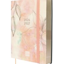 Finocam Mara Agenda de Tapa Flexible Internacional - 18 Meses - 1 Dia por Pagina - Formato Y4 - 120x170mm - Papel de 80g/m2 - Esquinas Microperforadas - Cierre con Goma - Multicolor