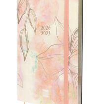 Finocam Mara Agenda de Tapa Flexible Internacional - 18 Meses - Semana Vista Vertical - Formato Y10 - 140x204mm - Papel de 80g/m2 - Esquinas Microperforadas - Cierre con Goma - Multicolor