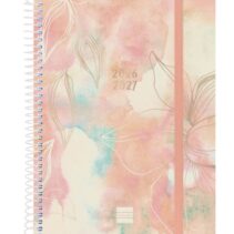 Finocam Espiral Agenda Internacional - 18 Meses - Semana Vista Horizontal - Formato E10 - 155x212mm - Tapas de Polipropileno - Papel de 80g/m2 - Esquinas Microperforadas - Multicolor