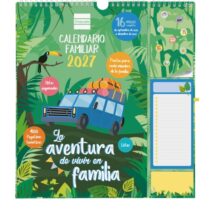 Finocam Sep Calendario de Pared - 16 Meses - Mes Vista - Formato Plus - 215x325mm - Espiral Doble Metalica - Papel de 140g/m2 - Espacio para Notas - Anilla Portaboligrafo - Multicolor