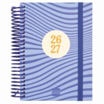 Finocam Diva Agenda Escolar 26/27 - 1 Dia por Pagina - Formato 8º - 120x164mm - Tapas de Carton Forrado - Papel de 80g/m2 - Espiral de Plastico - Esquinas Microperforadas - Multicolor