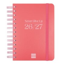 Finocam Cosmo Flex Agenda Escolar 26/27 - 1 Dia por Pagina - Formato 8º - 120x169mm - Tapas de Polipropileno - Papel de 80g/m2 - Espiral Metalica - Esquinas Microperforadas - Color Rojo