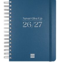 Finocam Cosmo Flex Agenda Escolar 26/27 - 1 Dia por Pagina - Formato 4º - 155x212mm - Tapas de Polipropileno - Papel de 80g/m2 - Espiral Metalica - Esquinas Microperforadas - Color Azul