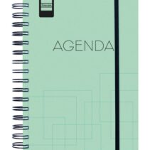Finocam Institut Agenda Escolar 26/27 - Semana Vista Vertical - Formato 4º - 155x215mm - Tapas de Polipropileno - Papel de 90g/m2 - Espiral Metalica - Color Turquesa