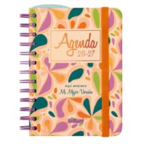 Finocam Talkual Agenda Escolar 26/27 - Semana Vista Horizontal - Formato 8º - 120x169mm - Tapa Dura - Papel de 100g/m2 - Espiral Metalica - Multicolor