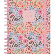 Finocam Moniquilla Agenda Escolar 26/27 - Semana Vista Horizontal - Formato E10 - 155x212mm - Tapa Dura - Papel de 80g/m2 - Espiral Metalica - Multicolor