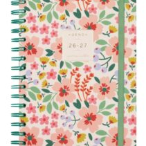 Finocam Moniquilla Agenda Escolar 26/27 - Semana Vista Horizontal - Formato E10 - 155x212mm - Tapa Dura - Papel de 80g/m2 - Espiral Metalica - Multicolor