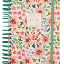Finocam Moniquilla Agenda Escolar 26/27 - 1 Dia por Pagina - Formato E10 - 155x212mm - Tapa Dura - Papel de 80g/m2 - Espiral Metalica - Multicolor