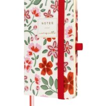 Finocam Moniquilla Cuaderno de Tapa Dura - 72 Hojas - 90x150mm - Papel Crema de 80g/m2 - Liso - Bolsillo Interior - Cierre con Goma - Hojas Microperforadas - Multicolor