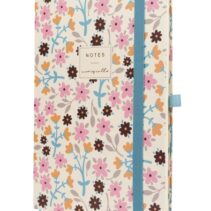Finocam Moniquilla Cuaderno de Tapa Dura - 72 Hojas - Formato A5 - 148x210mm - Papel Crema de 80g/m2 - Liso - Bolsillo Interior - Cierre con Goma - Hojas Microperforadas - Multicolor