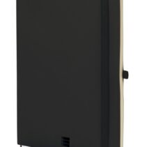 Finocam Nexo Cuaderno de Tapa Blanda - 72 Hojas - Formato B5 - 176x250mm - Papel Crema de 80g/m2 - Liso - Bolsillo Interior - Cierre con Goma - Hojas Microperforadas - Color Negro