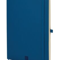 Finocam Nexo Cuaderno de Tapa Blanda - 72 Hojas - Formato B5 - 176x250mm - Papel Crema de 80g/m2 - Liso - Bolsillo Interior - Cierre con Goma - Hojas Microperforadas - Color Azul Marino