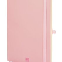 Finocam Nexo Cuaderno de Tapa Blanda - 72 Hojas - Formato B5 - 176x250mm - Papel Crema de 80g/m2 - Liso - Bolsillo Interior - Cierre con Goma - Hojas Microperforadas - Color Rosa