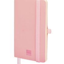 Finocam Nexo Cuaderno de Tapa Blanda - 72 Hojas - 90x150mm - Papel Crema de 80g/m2 - Bolsillo Interior - Cierre con Goma - Portaboligrafo - Hojas Microperforadas - Color Rosa