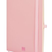 Finocam Nexo Cuaderno de Tapa Blanda - 72 Hojas - Formato A5 - 148x210mm - Rayado Horizontal - Papel Crema de 80g/m2 - Bolsillo Interior - Portaboligrafo - Hojas Microperforadas - Color Rosa