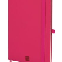 Finocam Nexo Cuaderno de Tapa Dura - 72 Hojas - Formato A5 - 148x210mm - Papel Crema de 80g/m2 - Liso - Bolsillo Interior - Cierre con Goma - Hojas Microperforadas - Color Fucsia