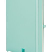 Finocam Nexo Cuaderno de Tapa Dura - 72 Hojas - Formato B5 - 176x250mm - Papel Crema de 80g/m2 - Liso - Bolsillo Interior - Cierre con Goma - Hojas Microperforadas - Color Turquesa