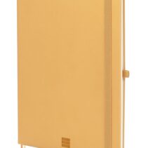 Finocam Nexo Cuaderno de Tapa Dura - 72 Hojas - Formato B5 - 176x250mm - Papel Crema de 80g/m2 - Liso - Bolsillo Interior - Cierre con Goma - Hojas Microperforadas - Color Camel