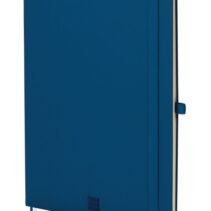 Finocam Nexo Cuaderno de Tapa Dura - 72 Hojas - Formato B5 - 176x250mm - Papel Crema de 80g/m2 - Bolsillo Interior - Cierre con Goma - Portaboligrafo - Hojas Microperforadas - Color Azul Marino