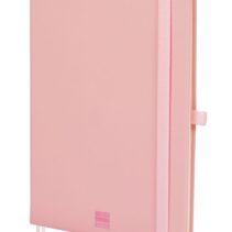 Finocam Nexo Cuaderno de Tapa Dura - 72 Hojas - Formato A5 - 148x210mm - Rayado Horizontal - Papel Crema de 80g/m2 - Bolsillo Interior - Portaboligrafo - Hojas Microperforadas - Color Rosa