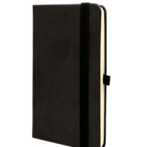 Finocam Class Cuaderno de Tapa Dura - 96 Hojas - 100x150mm - Papel Crema de 80g/m2 - Liso - Bolsillo Interior - Cierre con Goma - Hojas Microperforadas - Color Negro