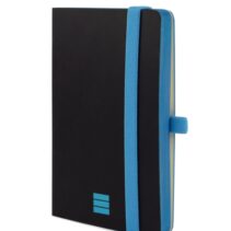 Finocam Modern Cuaderno de Tapa Ligera - 72 Hojas - 100x150mm - Papel Crema de 80g/m2 - Liso - Bolsillo Interior - Cierre con Goma - Hojas Microperforadas - Color Negro
