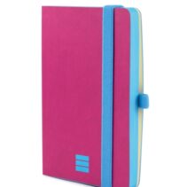 Finocam Modern Cuaderno de Tapa Ligera - 72 Hojas - 100x150mm - Papel Crema de 80g/m2 - Liso - Bolsillo Interior - Cierre con Goma - Hojas Microperforadas - Color Rosa