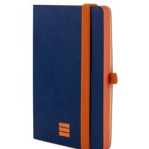 Finocam Modern Cuaderno de Tapa Ligera - 72 Hojas - 100x150mm - Papel Crema de 80g/m2 - Liso - Bolsillo Interior - Cierre con Goma - Hojas Microperforadas - Color Azul