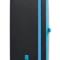 Finocam Modern Cuaderno de Tapa Ligera - 72 Hojas - Formato A5 - 148x210mm - Papel Crema de 80g/m2 - Liso - Bolsillo Interior - Cierre con Goma - Hojas Microperforadas - Color Negro