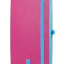 Finocam Modern Cuaderno de Tapa Ligera - 72 Hojas - Formato A5 - 148x210mm - Papel Crema de 80g/m2 - Liso - Bolsillo Interior - Cierre con Goma - Hojas Microperforadas - Color Rosa