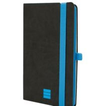 Finocam Modern Cuaderno de Tapa Ligera - 72 Hojas - 100x150mm - Papel Crema de 80g/m2 - Bolsillo Interior - Cierre con Goma - Hojas Microperforadas - Color Negro