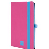 Finocam Modern Cuaderno de Tapa Ligera - 72 Hojas - 100x150mm - Papel Crema de 80g/m2 - Bolsillo Interior - Cierre con Goma - Hojas Microperforadas - Color Rosa