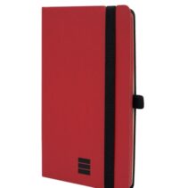 Finocam Modern Cuaderno de Tapa Ligera - 72 Hojas - 100x150mm - Papel Crema de 80g/m2 - Bolsillo Interior - Cierre con Goma - Hojas Microperforadas - Color Rojo