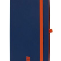 Finocam Modern Cuaderno de Tapa Ligera - 72 Hojas - Formato A5 - 148x210mm - Papel Crema de 80g/m2 - Bolsillo Interior - Cierre con Goma - Hojas Microperforadas - Color Azul