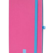 Finocam Modern Cuaderno de Tapa Ligera - 72 Hojas - Formato A5 - 148x210mm - Papel Crema de 80g/m2 - Bolsillo Interior - Cierre con Goma - Hojas Microperforadas - Color Rosa