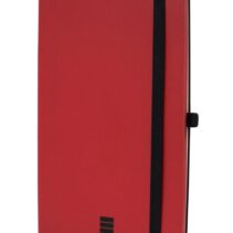 Finocam Modern Cuaderno de Tapa Ligera - 72 Hojas - Formato A5 - 148x210mm - Papel Crema de 80g/m2 - Bolsillo Interior - Cierre con Goma - Hojas Microperforadas - Color Rojo